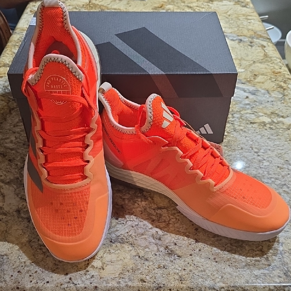 Adidas Women's Bright Orange Tennis Shoes